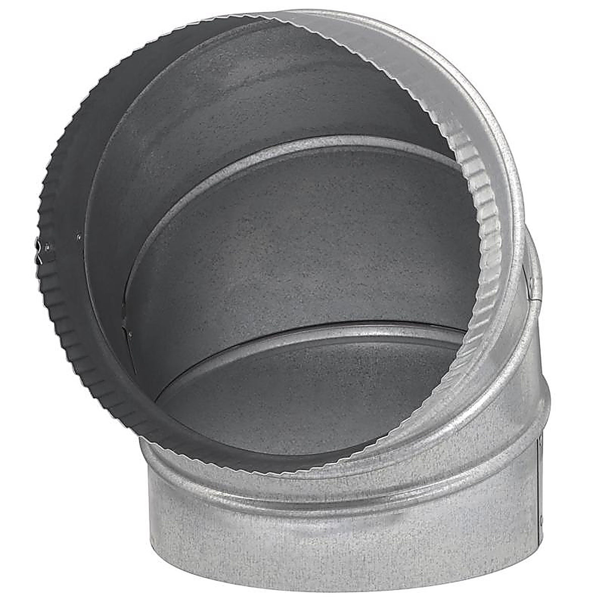 Imperial - GV0301-C - 8 In. D X 8 In. D Adjustable 90 Deg Galvanized Steel Furnace Pipe Elbow