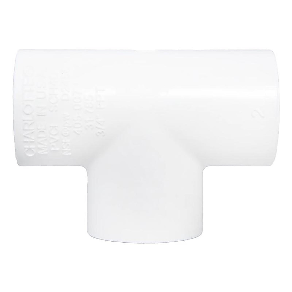 Charlotte Pipe PVC024020800 40 3/4 in. FPT x 3/4 in. Dia. FPT PVC Threaded Tee