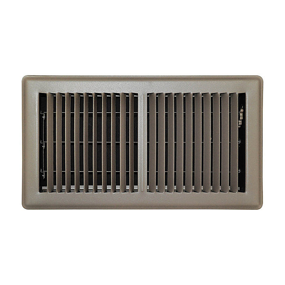 Tru Aire C150MB06X12 6 in. H x 12 in. W 2-Way Powder Coat Brown Steel Floor Register