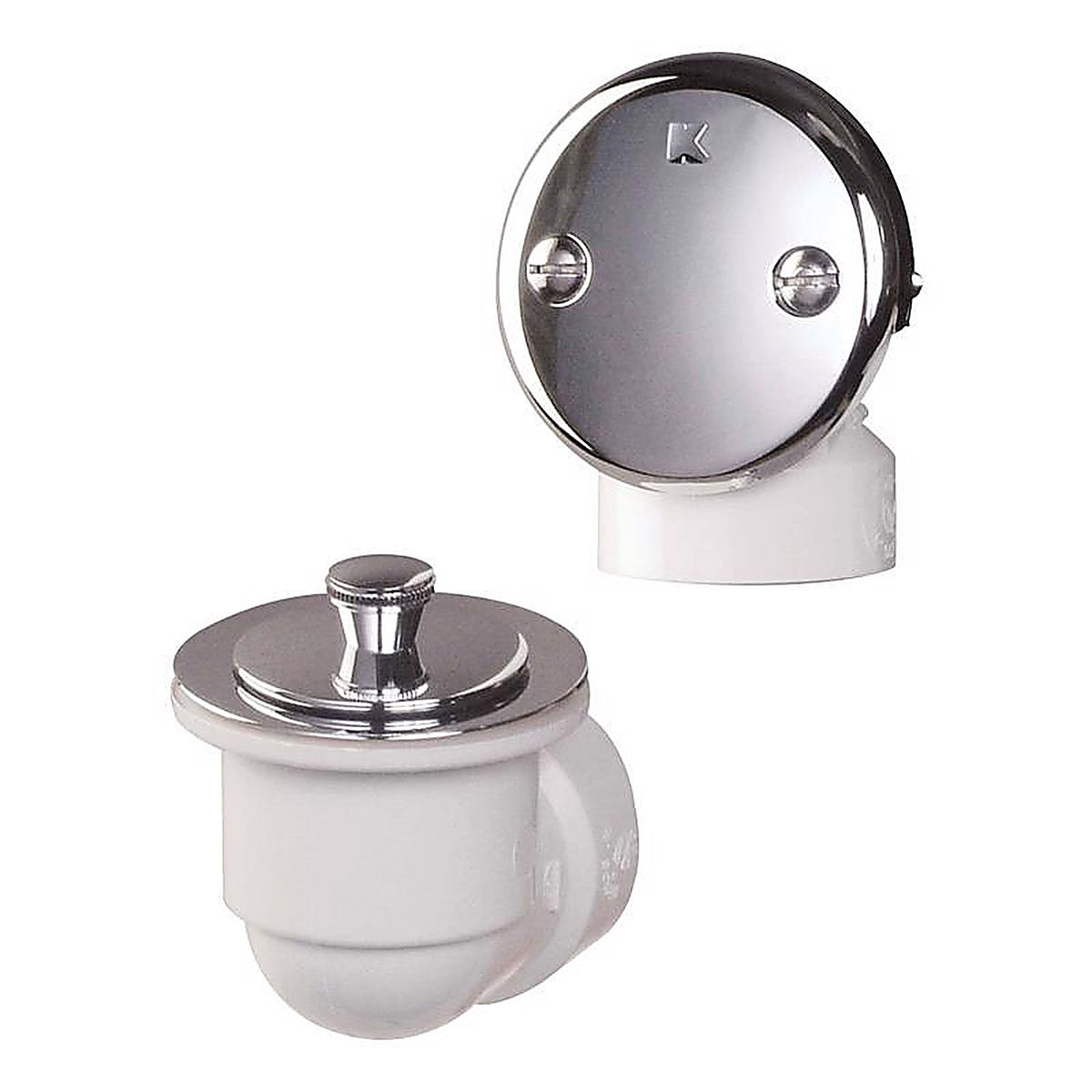 Keeney - 651PVC - 1-1/2 In. D Polished Chrome PVC Bath Drain Half Pack
