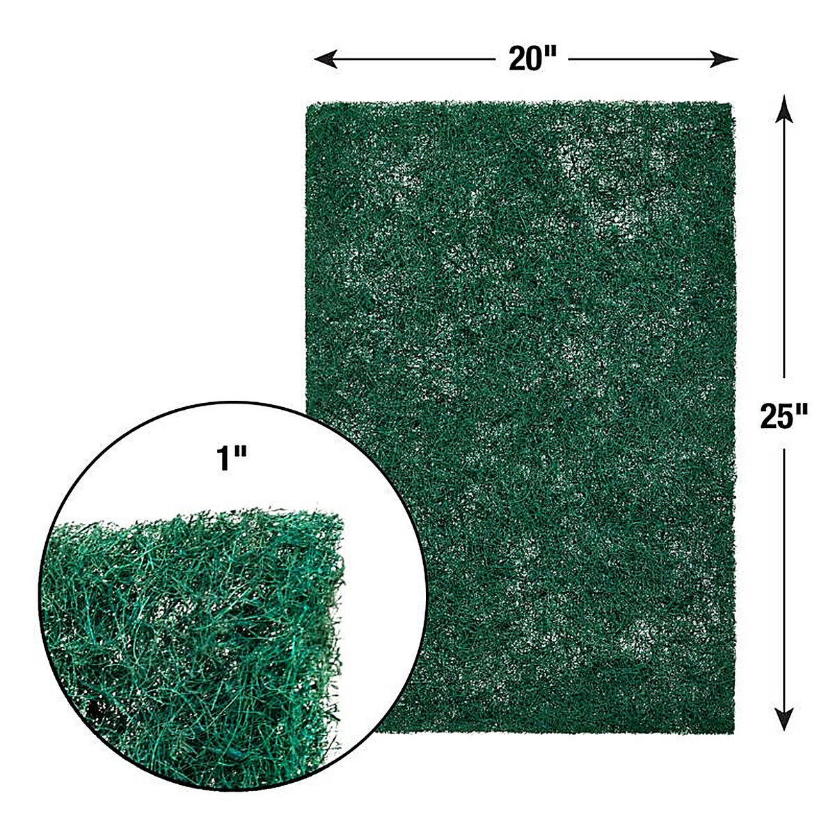 NaturalAire - SM105 - 20 In. W X 25 In. H X 1 In. Synthetic Fiber 1 MERV Air Filter 1 Pack