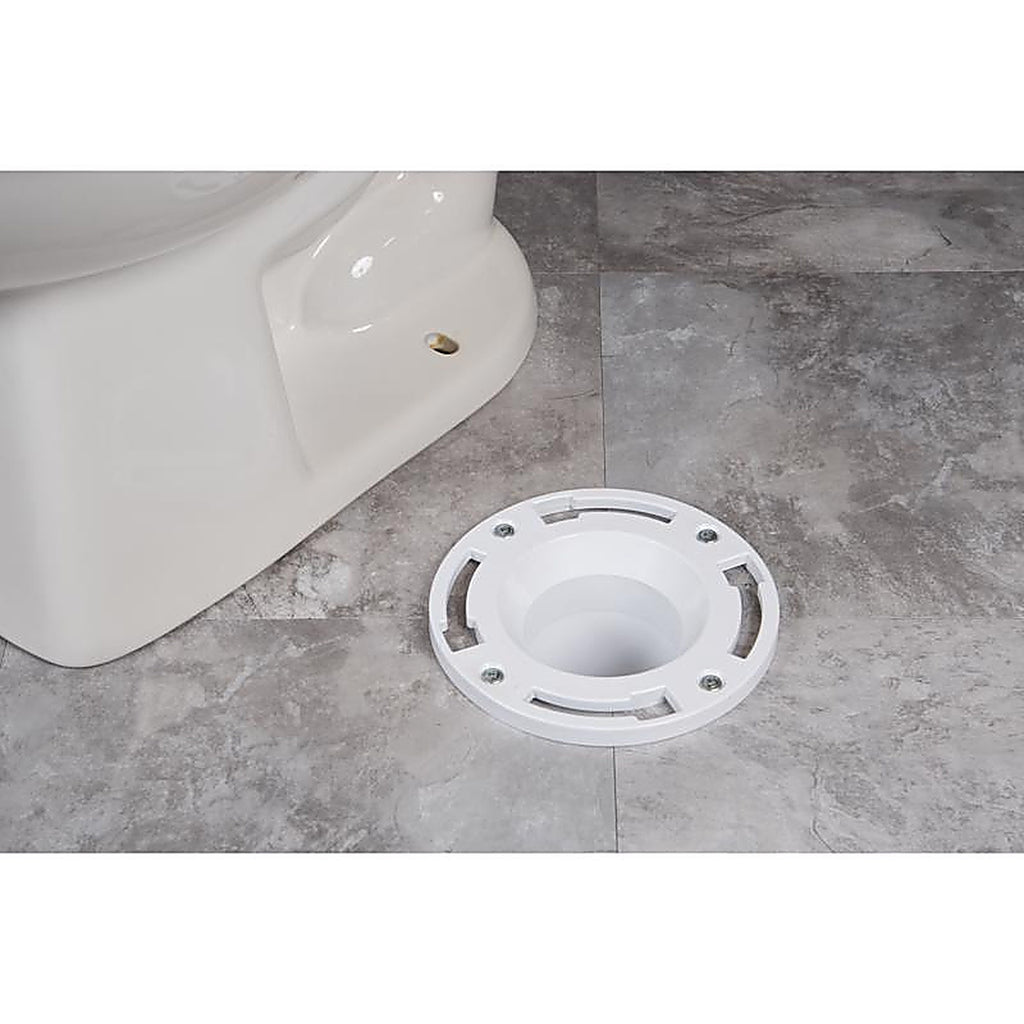 Oatey 43651 Twist-N-Set PVC Closet Flange 4in.