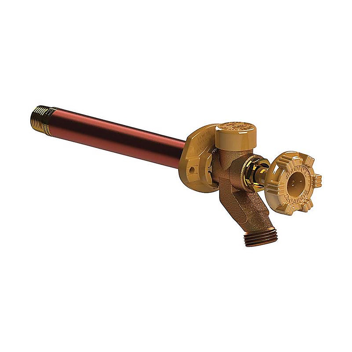 Woodford 17CP-10-MH 1/2 in. MIP T Sweat Anti-Siphon Brass Freezeless Wall Faucet