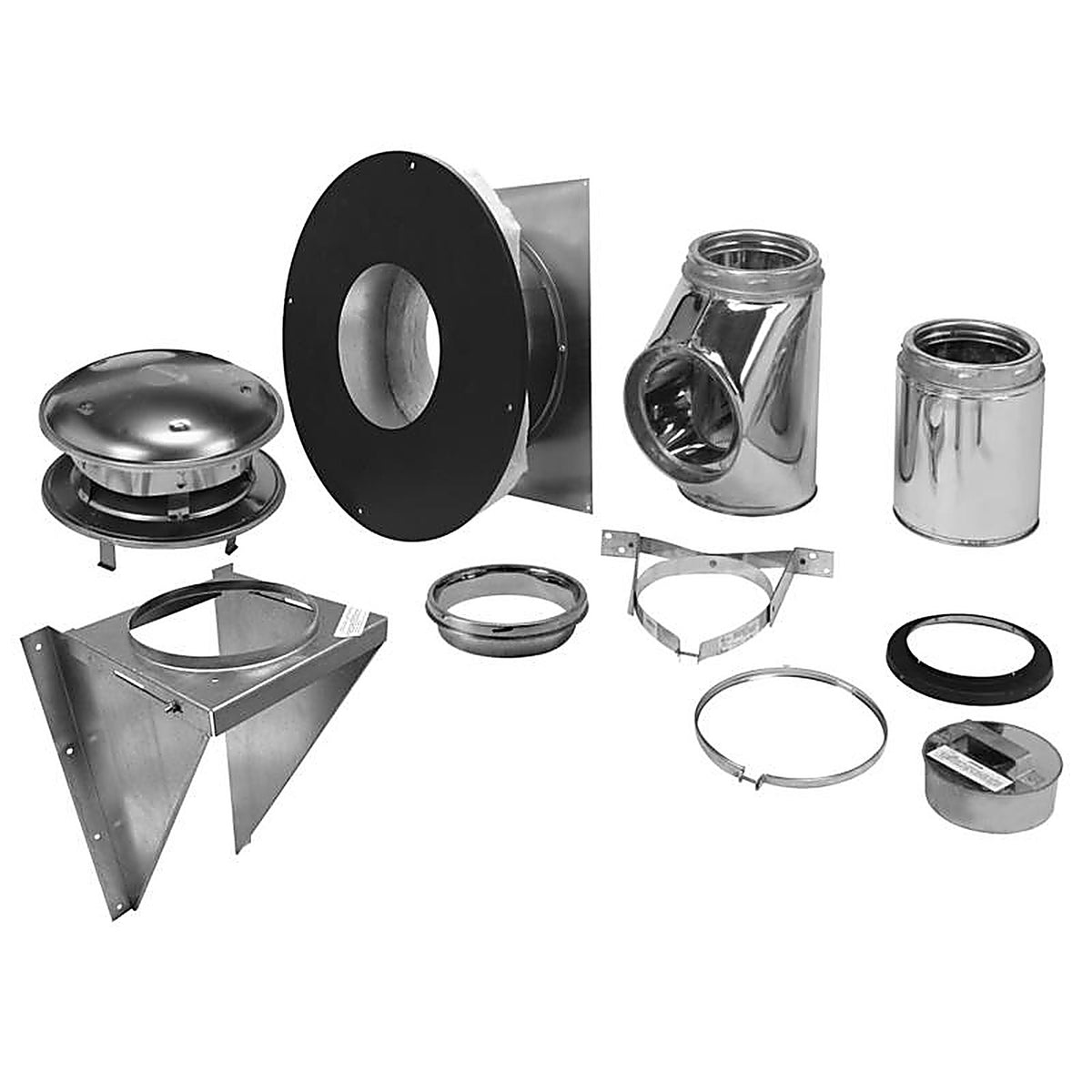 Selkirk - 206622 - 6 In. Stainless Steel Stove Pipe Wall Support Kit
