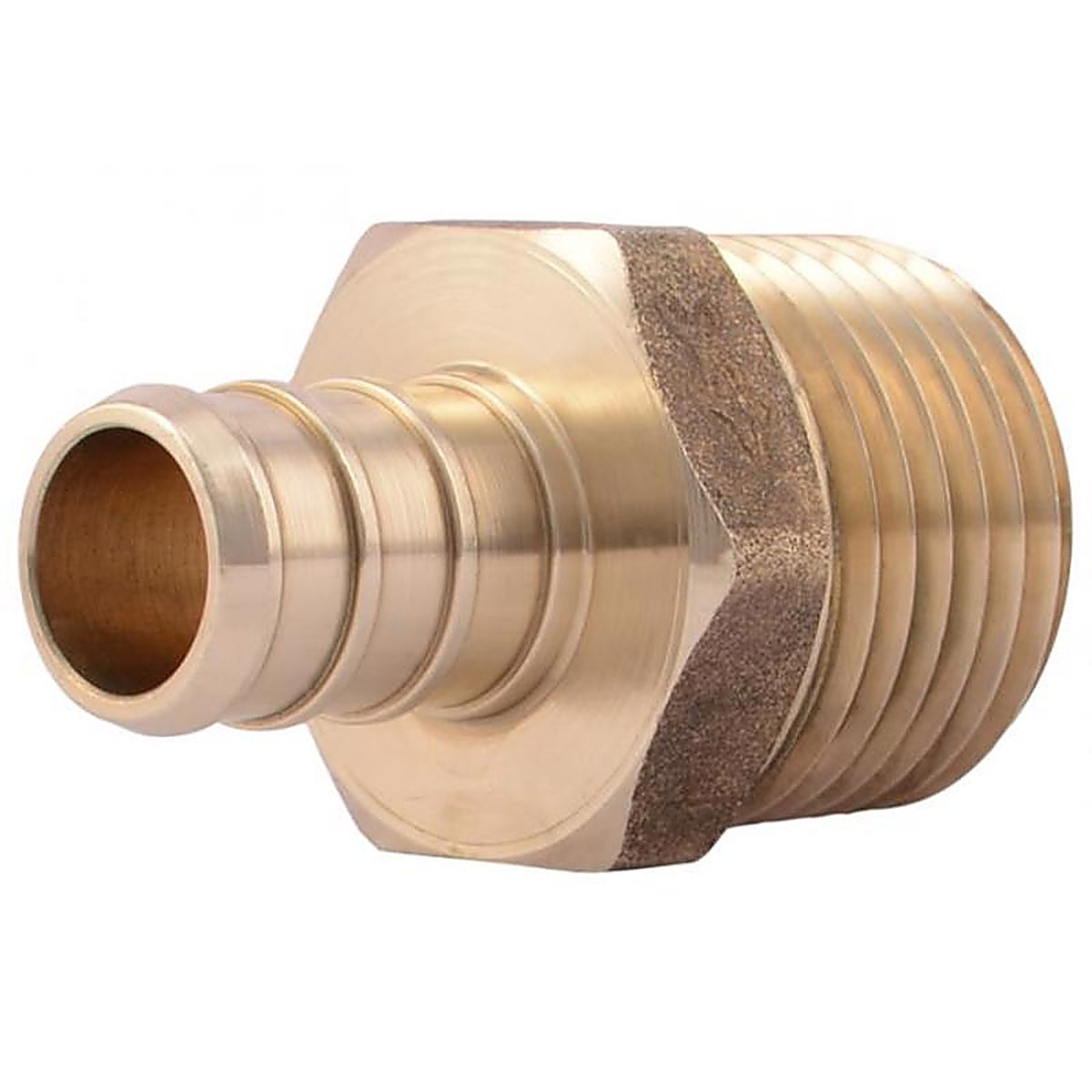 SharkBite UC138LFA 3/4 in. Barb x 1/2 in. Dia. MPT Brass Pex Adapter