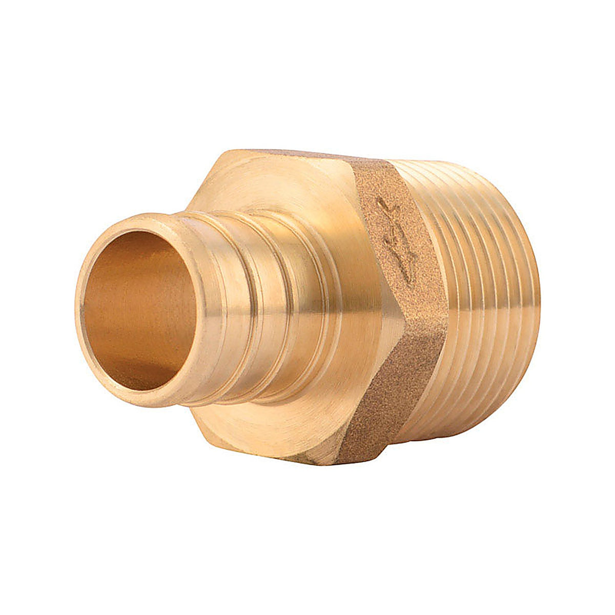 SharkBite UC134LFA 3/4 in. Barb x 3/4 in. Dia. MPT Brass Pex Adapter