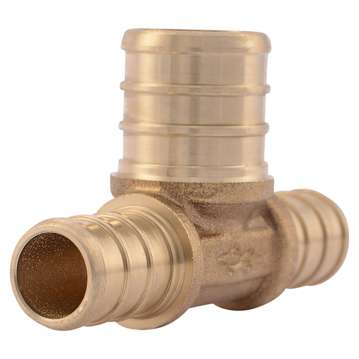 SharkBite UC408LFA 1/2 in. Barb x 1/2 in. Dia. Barb Brass Tee