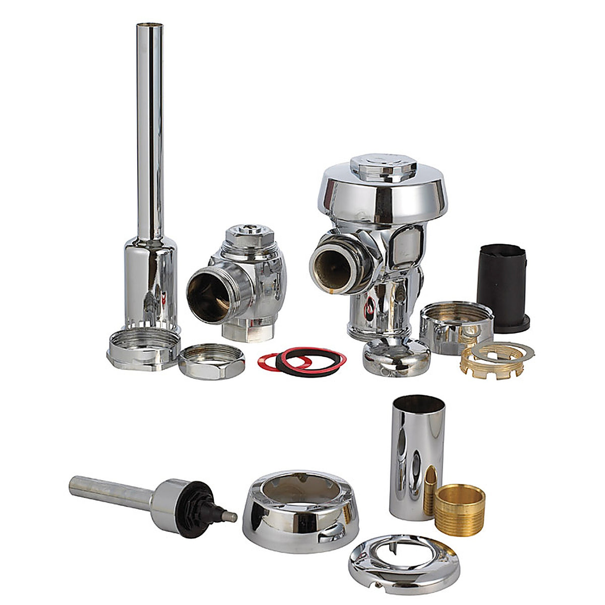 Sloan 3082653 Regal Urinal Flush Valve Silver Polished Chrome Brass
