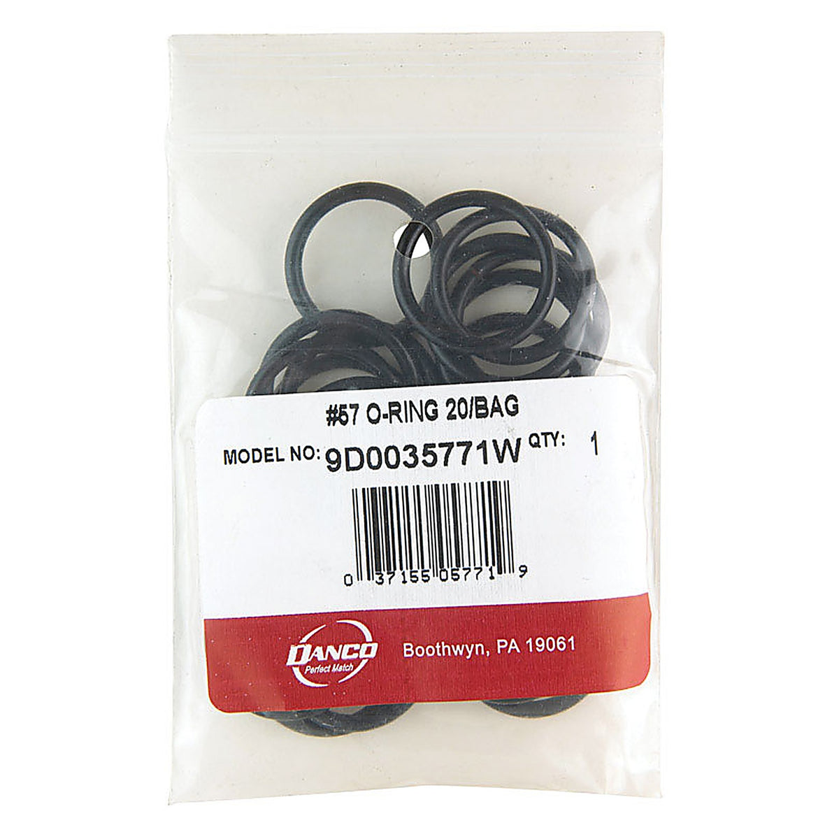Danco - 35771W - 1 In. D X 0.81 In. D Rubber O-Ring 20 Pack