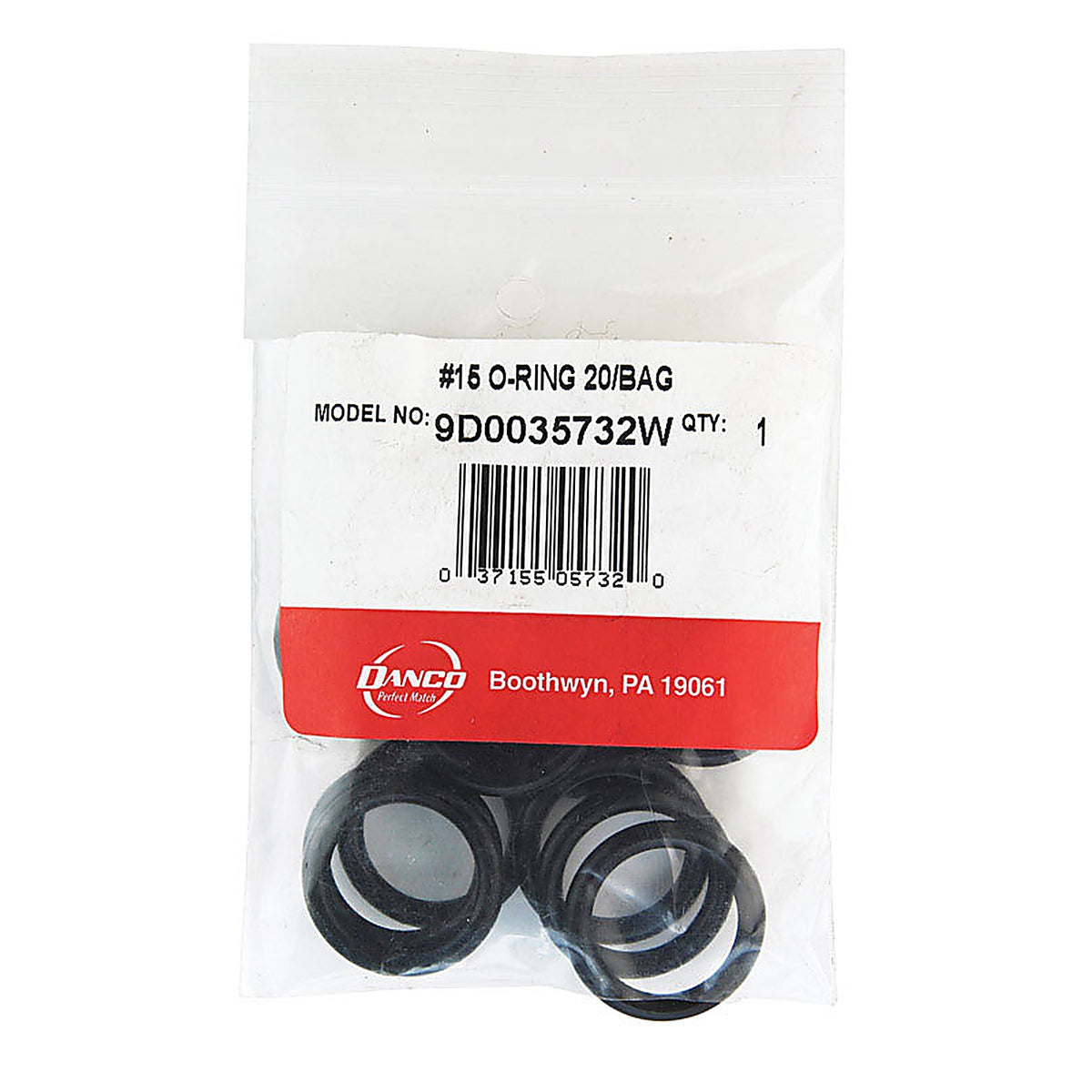 Danco - 35732W - 1 In. D X 3/4 In. D Rubber O-Ring 20 Pack