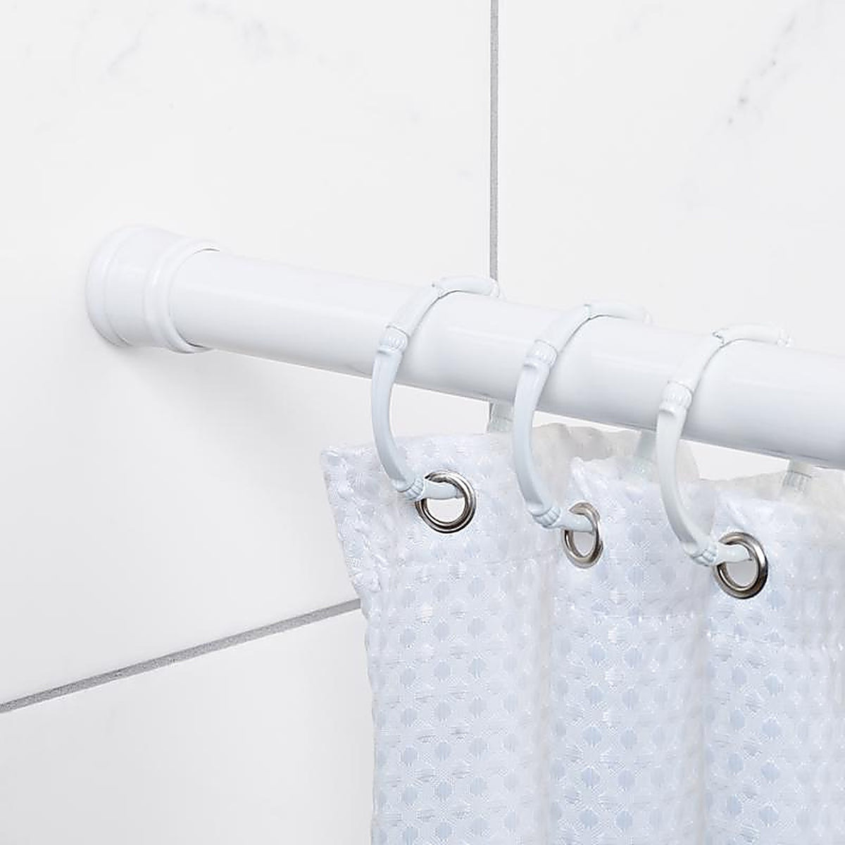 Zenith Home 512W Shower Curtain Rod 40 in. L White