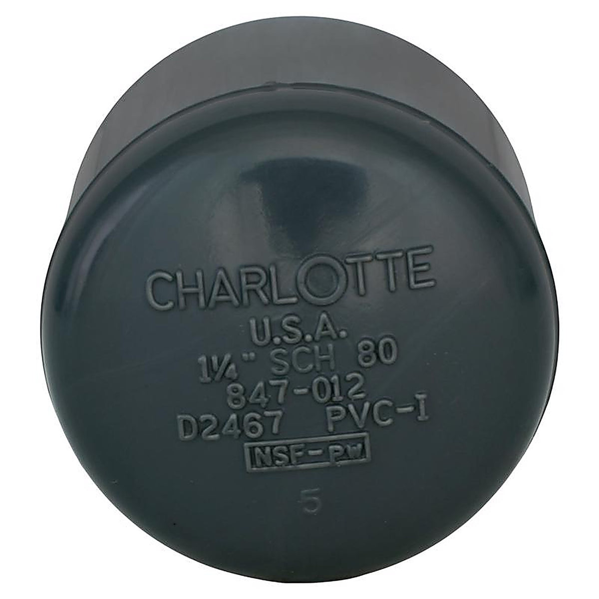 Charlotte Pipe PVC081161600 Schedule 80 1-1/4 in. Slip PVC Cap