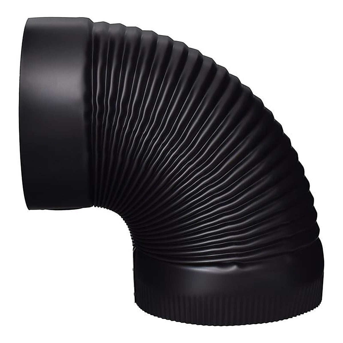 Imperial BM0025 8 in. Dia. x 8 in. Dia. 90 deg. Galvanized Steel Stove Pipe Elbow