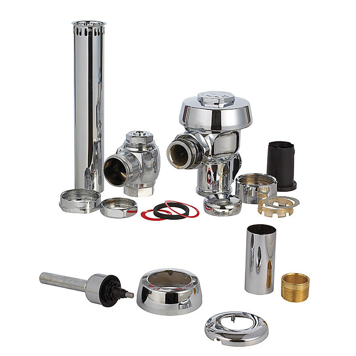Sloan 3010000 Royal Flush Valve Silver Polished Chrome Brass