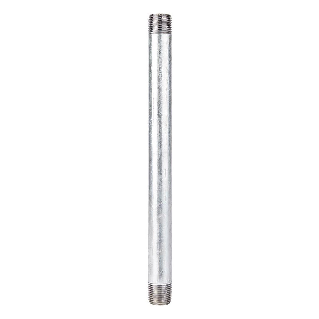 STZ Industries 303U12X10 1/2 in. MIP each X 1/2 in. D MIP Galvanized Steel 10 in. L Nipple