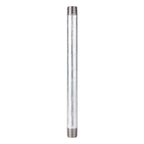 STZ Industries 303U12X10 1/2 in. MIP each X 1/2 in. D MIP Galvanized Steel 10 in. L Nipple
