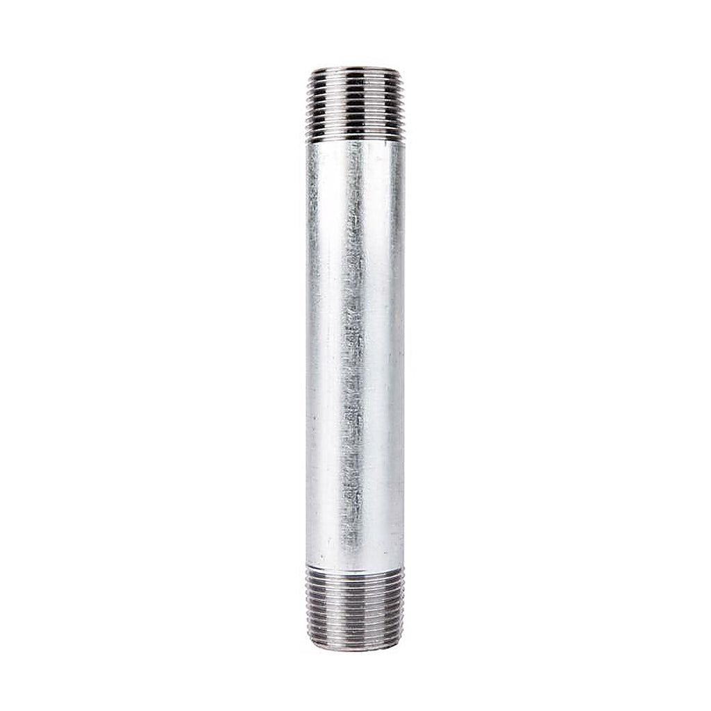 STZ Industries 301UP34X6 3/4 in. MIP each X 3/4 in. D MIP in. Galvanized Steel 6 in. L Nipple