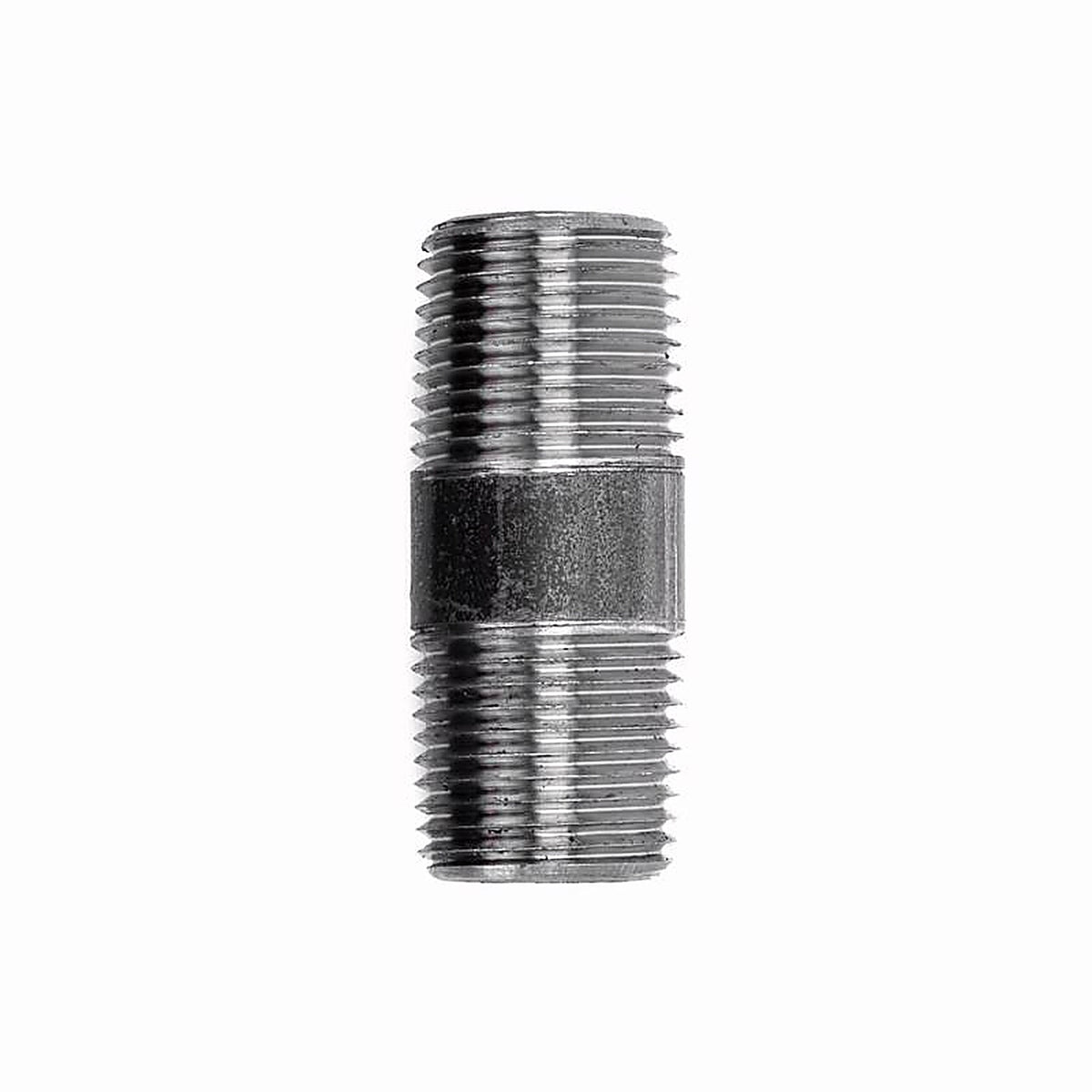 STZ Industries 308UP38X2 3/8 in. MIP each X 3/8 in. D MIP Black Steel 2 in. L Nipple