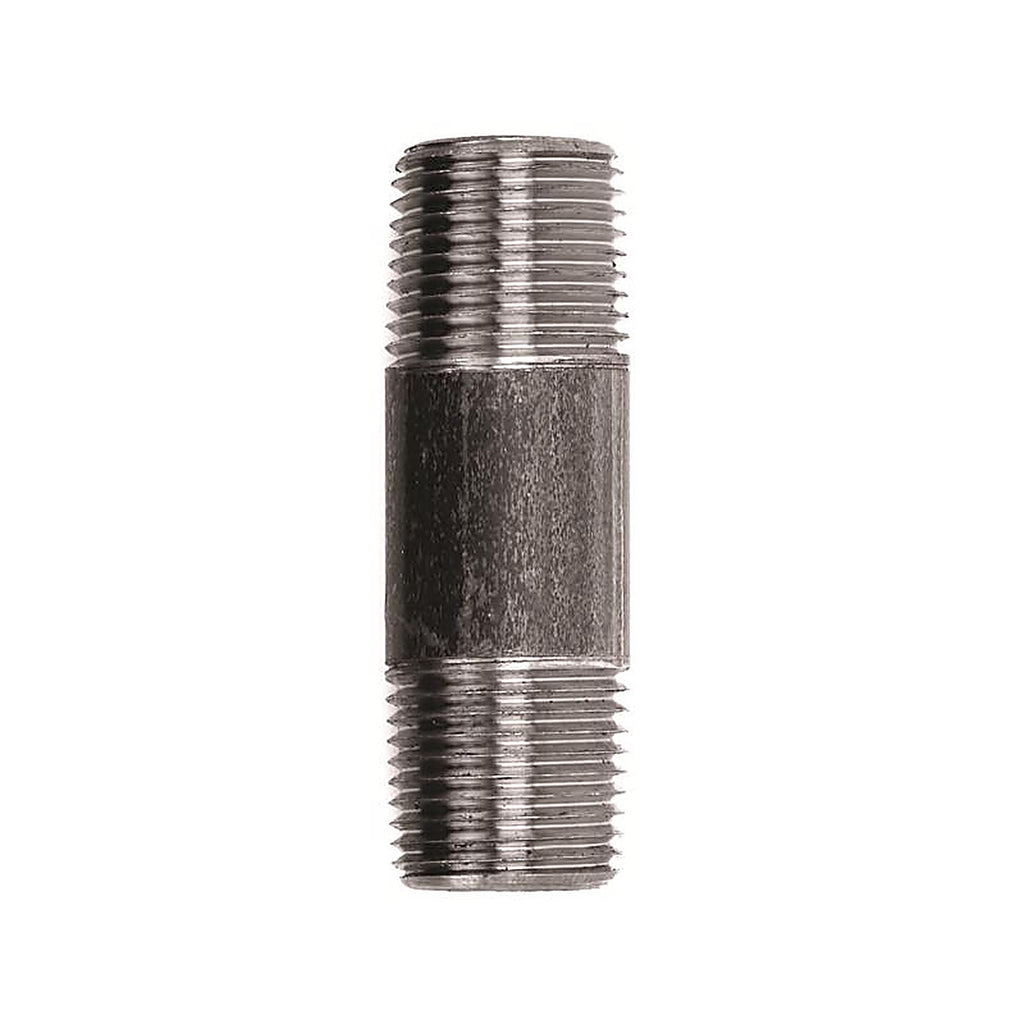 STZ Industries 300UP12X212 1/2 in. MIP each X 1/2 in. D MIP Black Steel 2-1/2 in. L Nipple