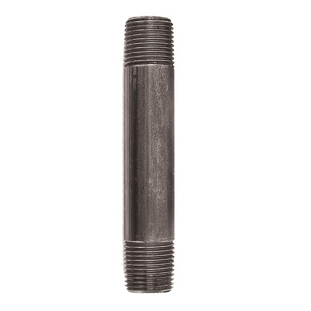 STZ Industries 300UP12X412 1/2 in. MIP each X 1/2 in. D MIP Black Steel 4-1/2 in. L Nipple