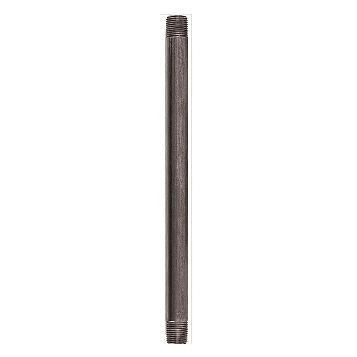 STZ Industries 302U12X12 1/2 in. MIP each X 1/2 in. D MIP Black Steel 12 in. L Nipple