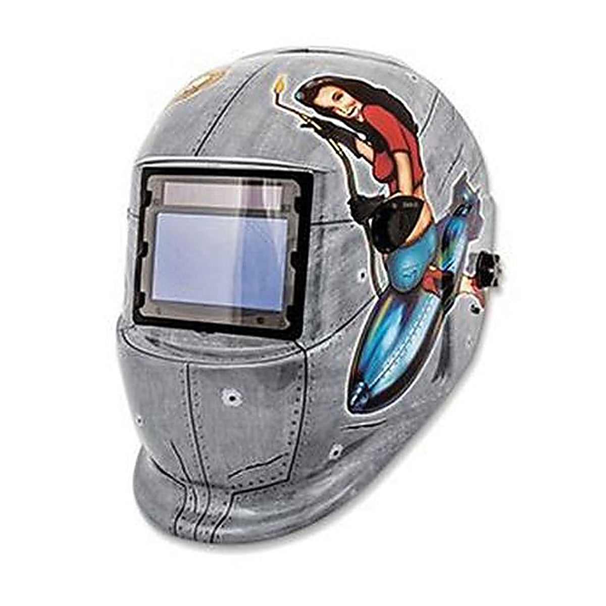 Titan 41288 Solar Powered Auto Dark Pin Up Girl Welding Helmet