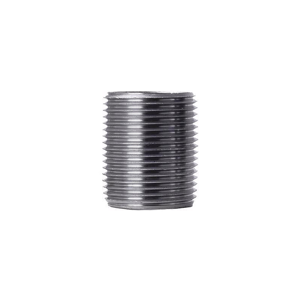 STZ Industries 300UP1XCL 1 in. MIP each X 1 in. D MIP Black Steel Close Nipple