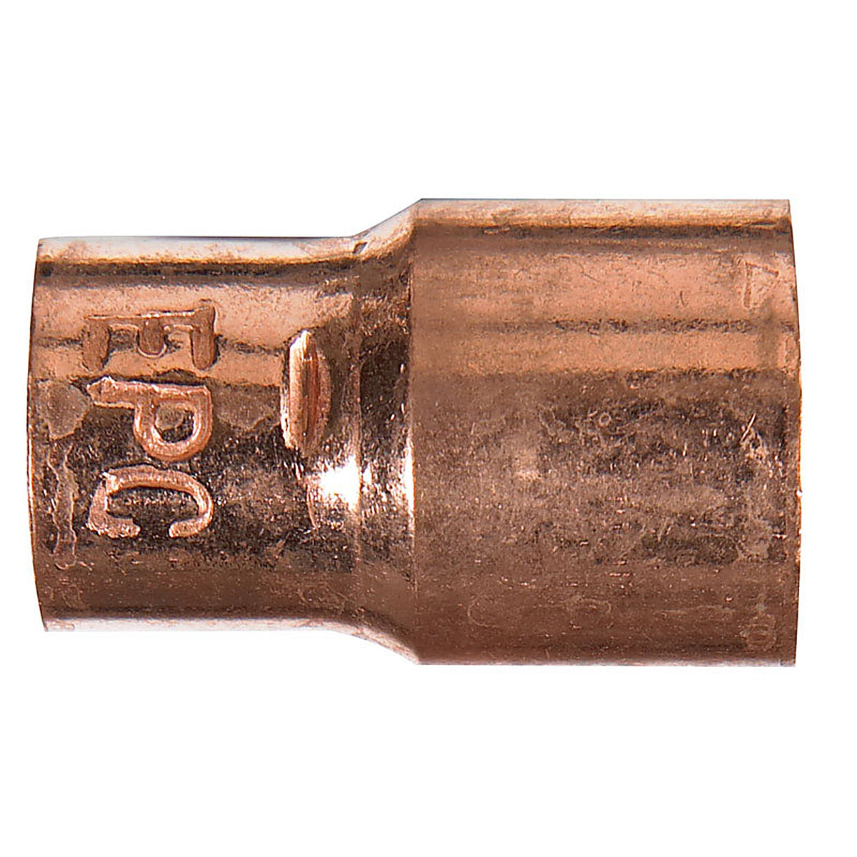 Nibco W00730D 1/2 in. Sweat X 3/8 in. D Sweat Copper Coupling with Stop 1 pk