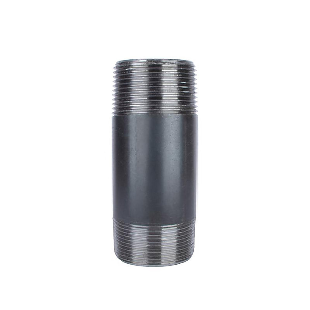 STZ Industries 300U114X4 1-1/4 in. MIP each X 1-1/4 in. D MIP Black Steel 4 in. L Nipple