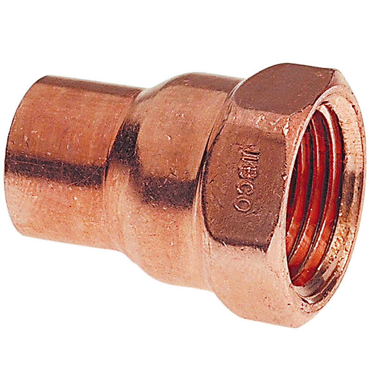Nibco W01050D 1/2 in. Copper X 3/8 in. D FIP Copper Pipe Adapter 1 pk