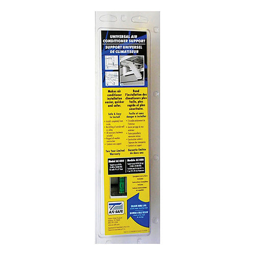 A/C Safe A/C-080 White Steel Universal Air Conditioner Support 80 lb.