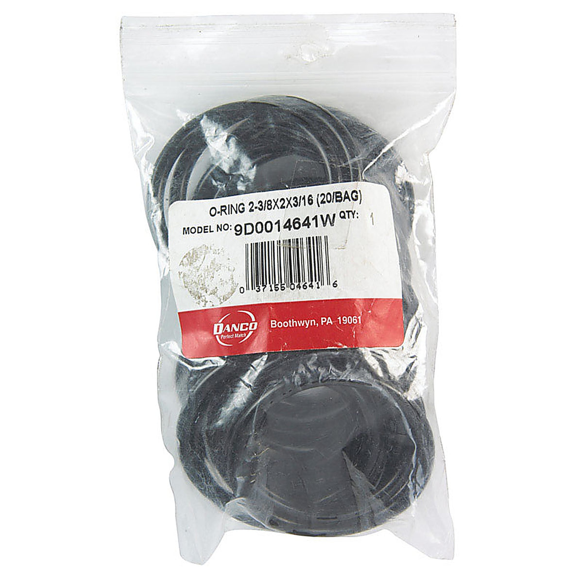 Danco - 14641W - 2-3/8 In. D X 2 In. D #110 Rubber O-Ring 20 Pack