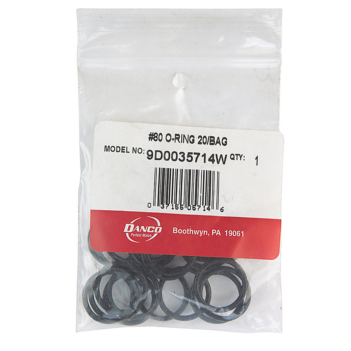 Danco - 35714W - 51/64 In. D X 41/64 In. D Rubber O-Ring 20 Pack
