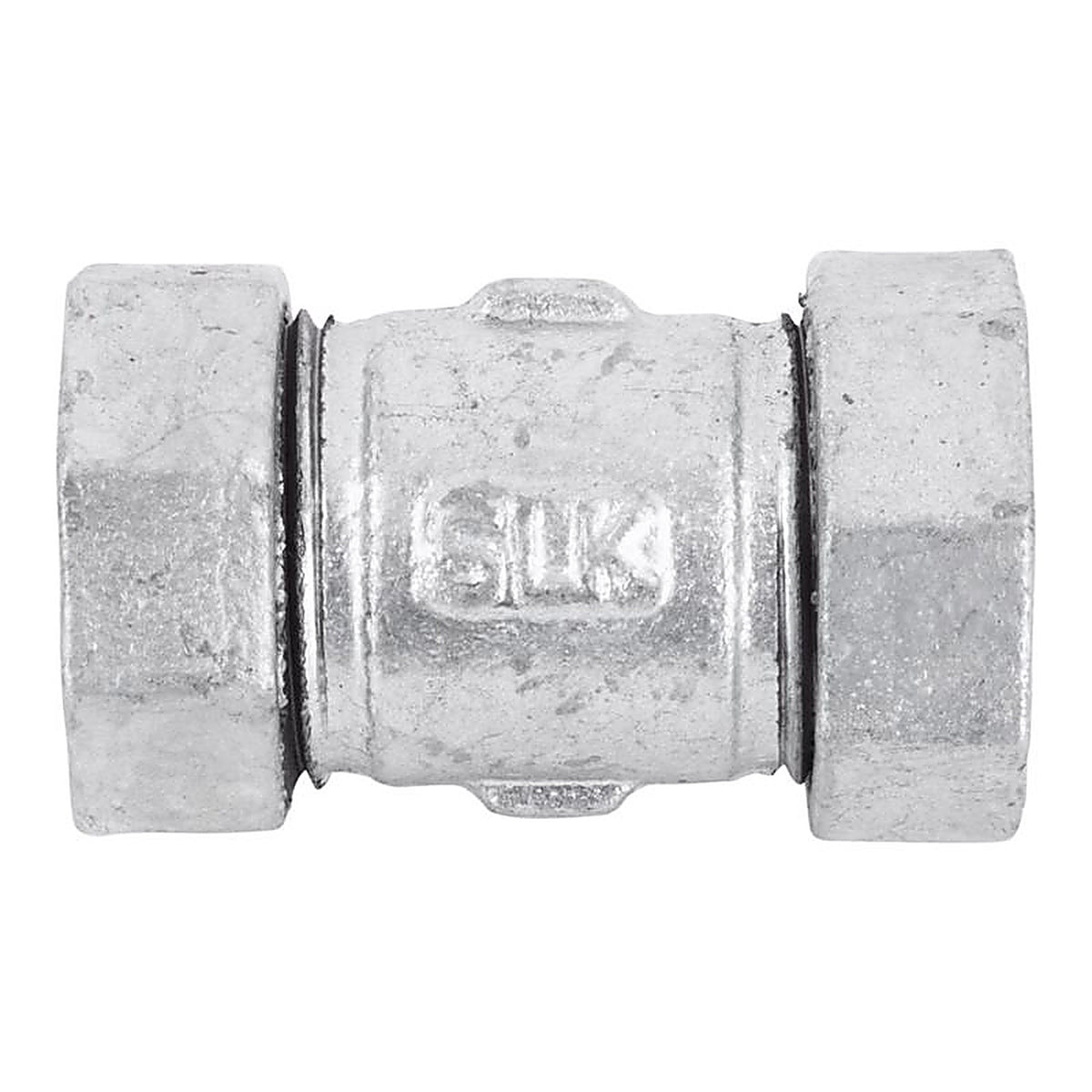 STZ Industries 311CCL-12 1/2 in. Compression X 1/2 in. D Compression Galvanized Malleable Iron 3 in. L Couplin