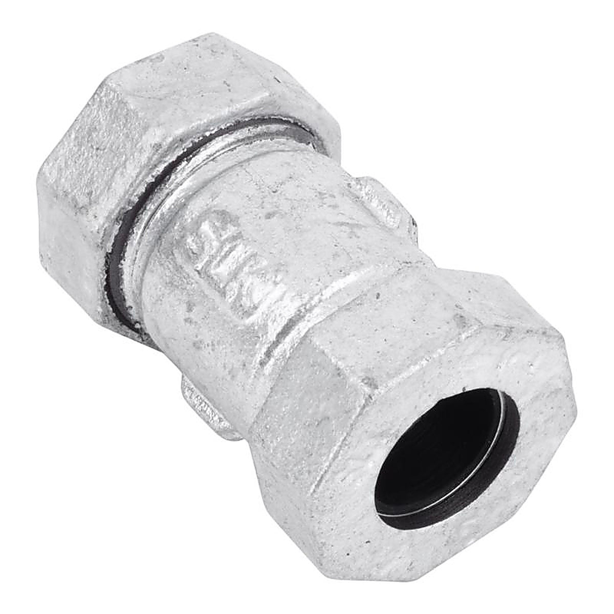 STZ Industries 311CCL-12 1/2 in. Compression X 1/2 in. D Compression Galvanized Malleable Iron 3 in. L Couplin