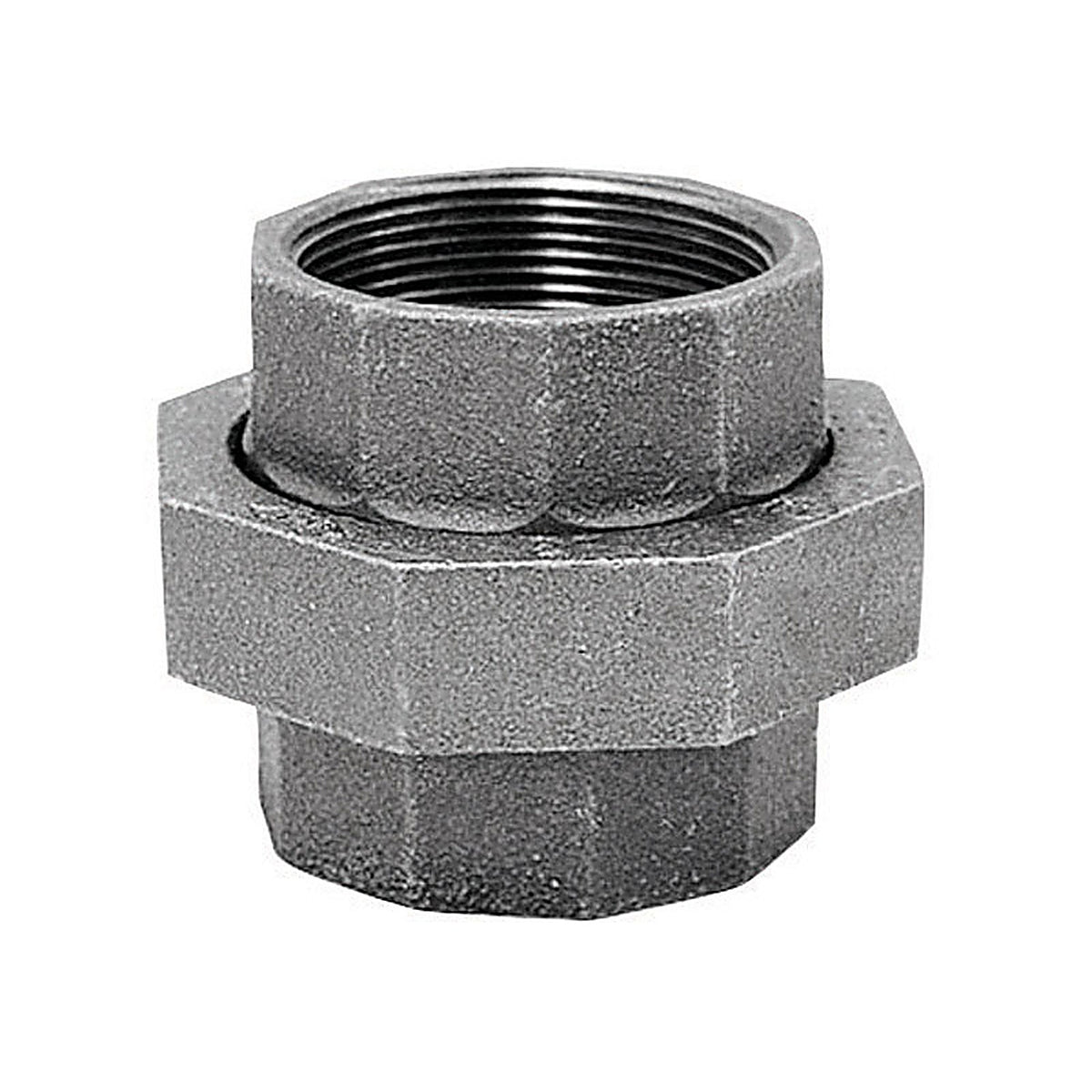 Anvil 8700163507 1 in. FPT x 1 in. Dia. FPT Galvanized Malleable Iron Union