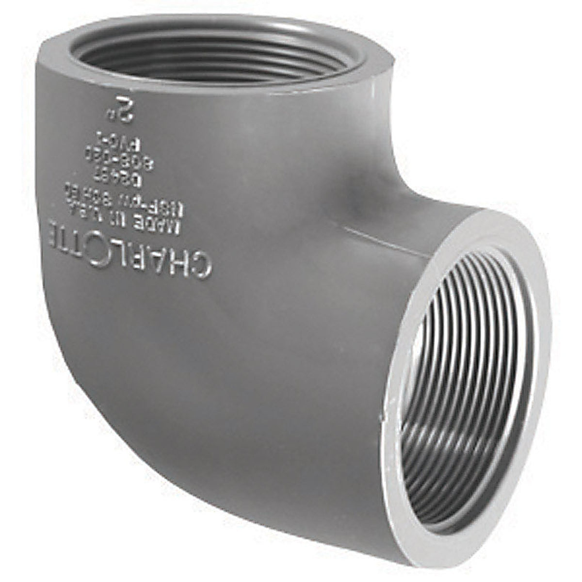 Charlotte Pipe PVC083021000 Schedule 80 1/2 in. FPT x 1/2 in. Dia. FPT PVC Elbow