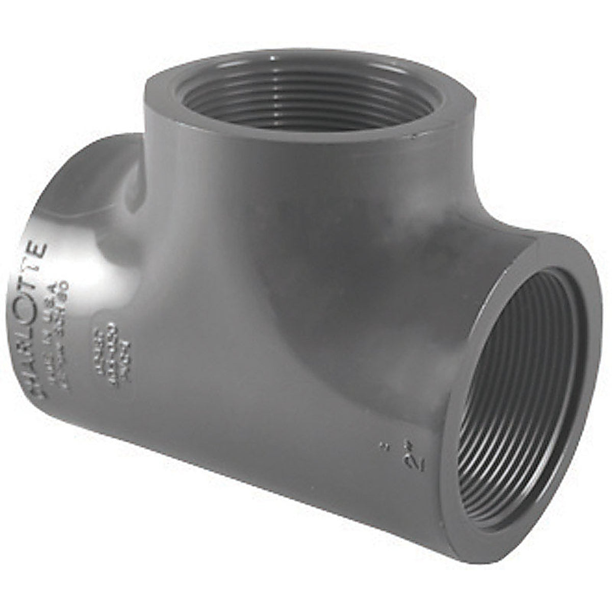 Charlotte Pipe PVC084021200 Schedule 80 3/4 in. FPT x 3/4 in. Dia. FPT PVC Tee