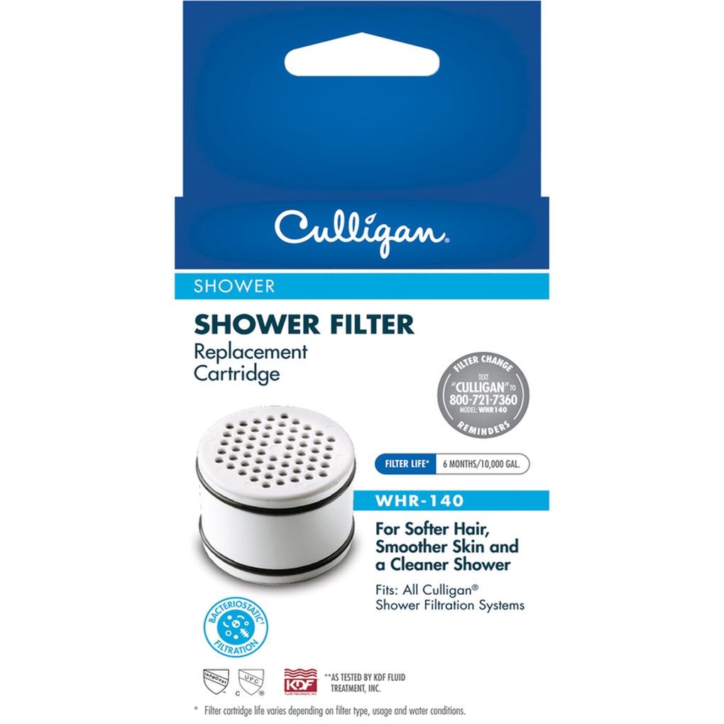 Culligan WHR-140 Clear Promise White Plastic Showerhead Filter
