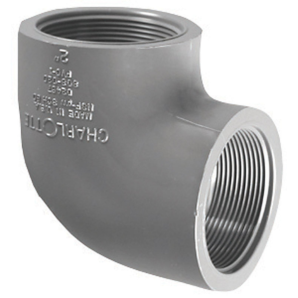 Charlotte Pipe PVC083021400 Schedule 80 1 in. FPT x 1 in. Dia. FPT PVC Elbow