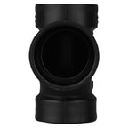 Charlotte Pipe ABS004000600 1-1/2 in. Hub x 1-1/2 in. Dia. Hub ABS Sanitary Tee