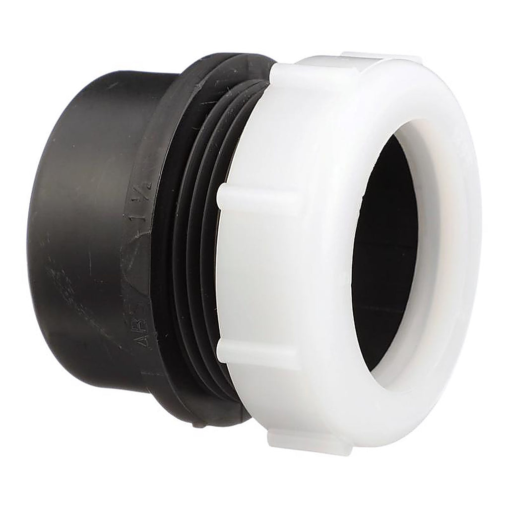 Charlotte Pipe ABS00103P0800 1-1/2 in. Spigot x 1-1/2 in. Dia. Slip ABS Trap Adapter