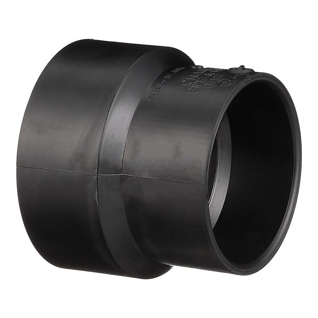 Charlotte Pipe ABS001170600 4 in. Hub x 3 in. Dia. Hub ABS Coupling