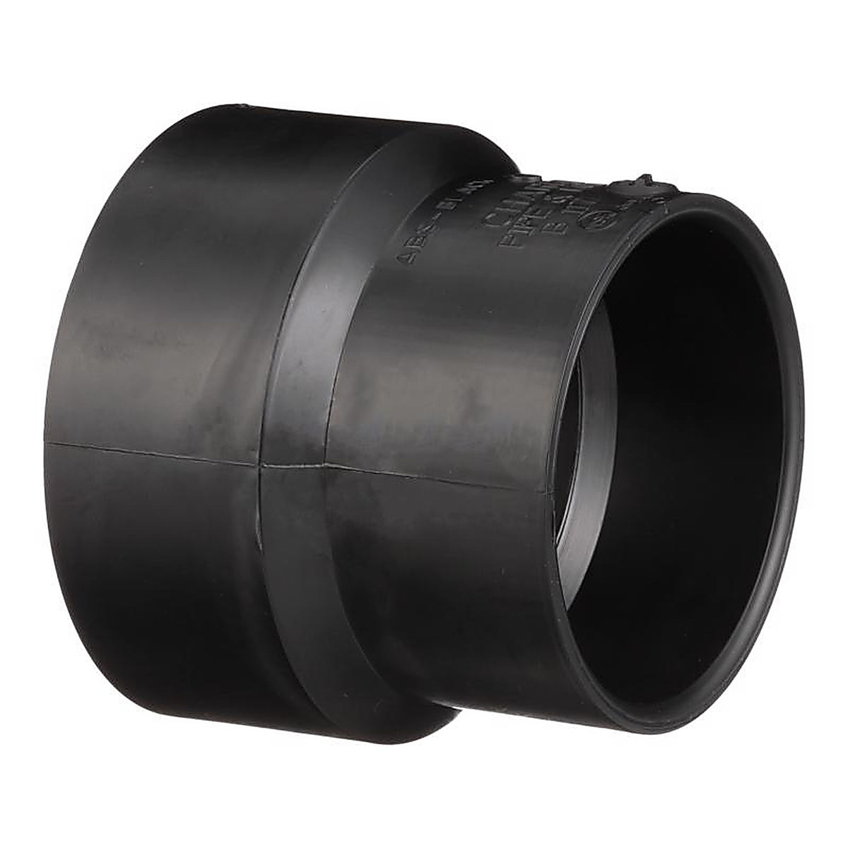 Charlotte Pipe ABS001170600 4 in. Hub x 3 in. Dia. Hub ABS Coupling