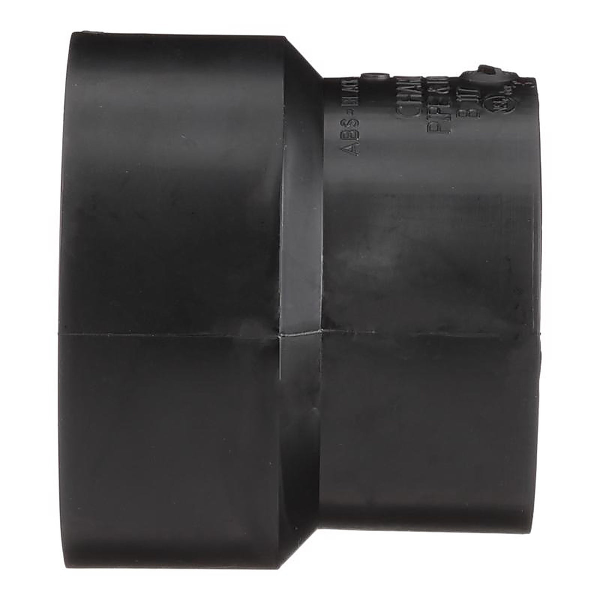Charlotte Pipe ABS001170600 4 in. Hub x 3 in. Dia. Hub ABS Coupling