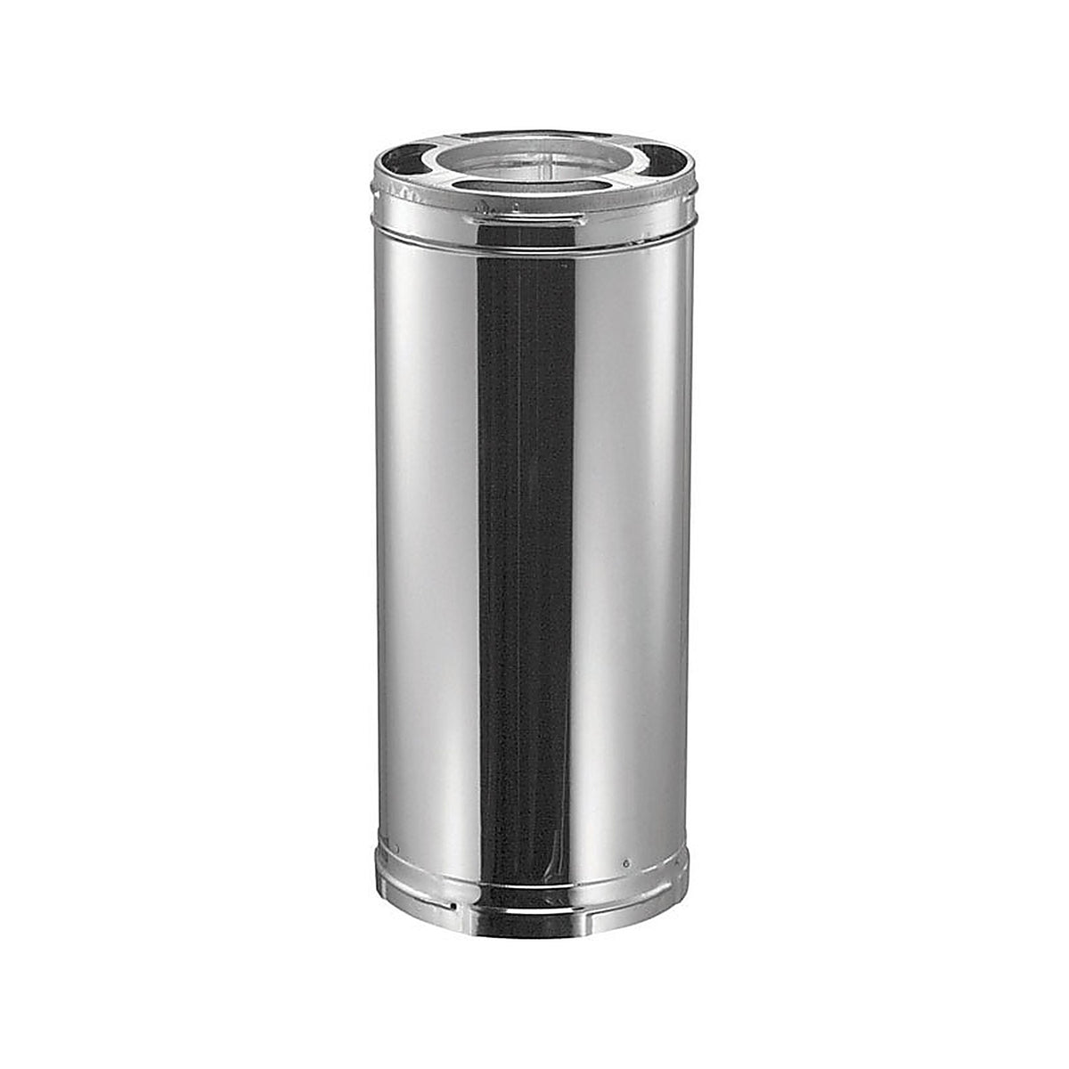 DuraVent 6DP-12 DuraPlus 6 in. Dia. x 12 in. L Galvanized Steel Chimney Pipe