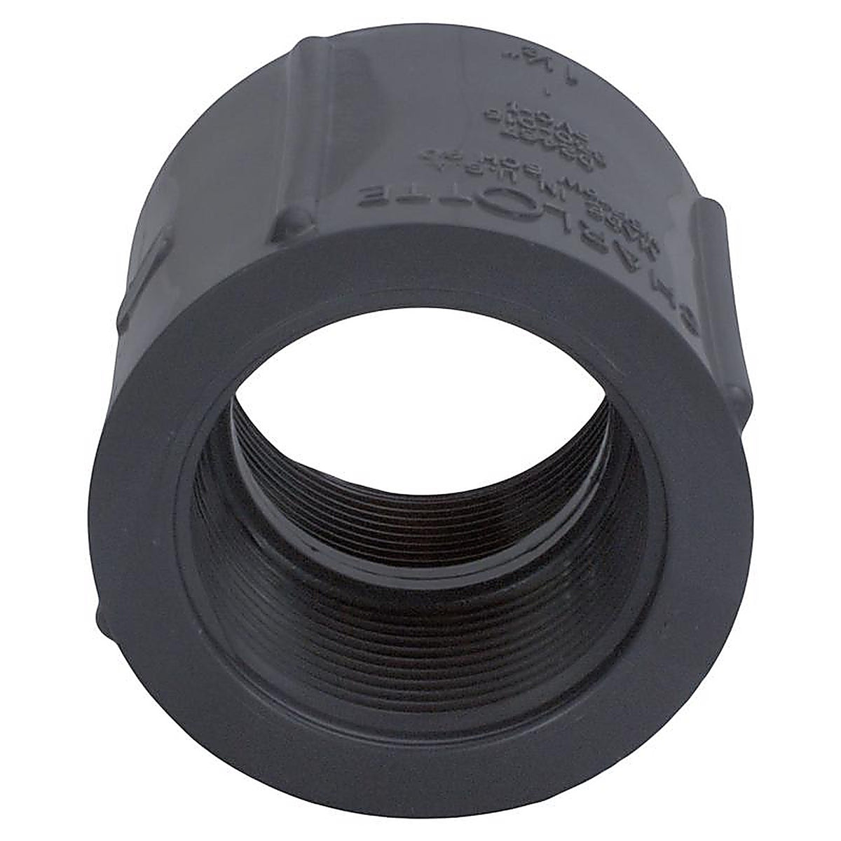 Charlotte Pipe PVC081021600 Schedule 80 1-1/4 in. FPT x 1-1/4 in. Dia. FPT PVC Coupling