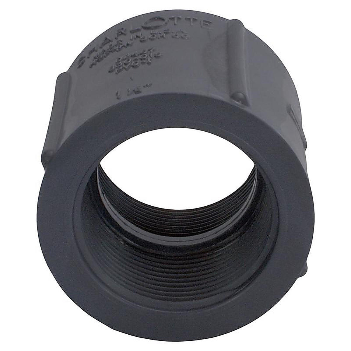 Charlotte Pipe PVC081021600 Schedule 80 1-1/4 in. FPT x 1-1/4 in. Dia. FPT PVC Coupling