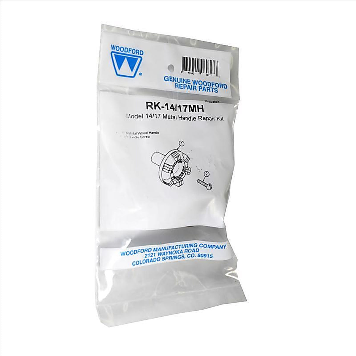 Woodford RK-17MH 1/2 in. MIP T Hose Anti-Siphon Brass Repair Kit
