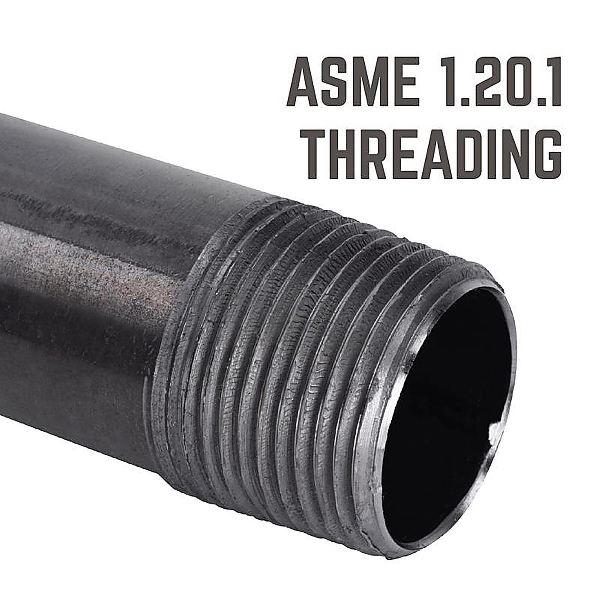 STZ - 308UP18X512 - Industries 1/8 In. MIP Each X 1/8 In. D MIP Black Steel 5-1/2 In. L Nipple
